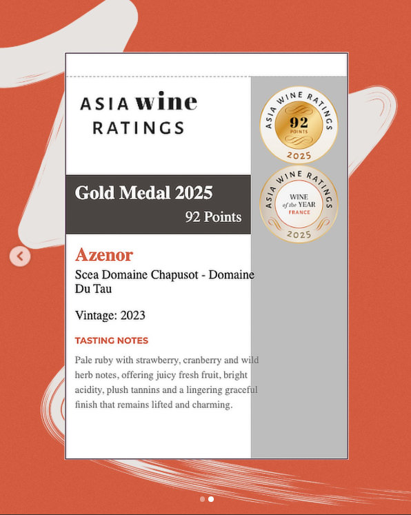Hong-Kong : WINE of ther YEAR 2025 — 2