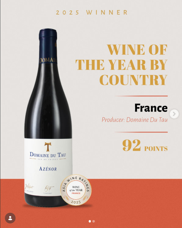 Hong-Kong : WINE of ther YEAR 2025